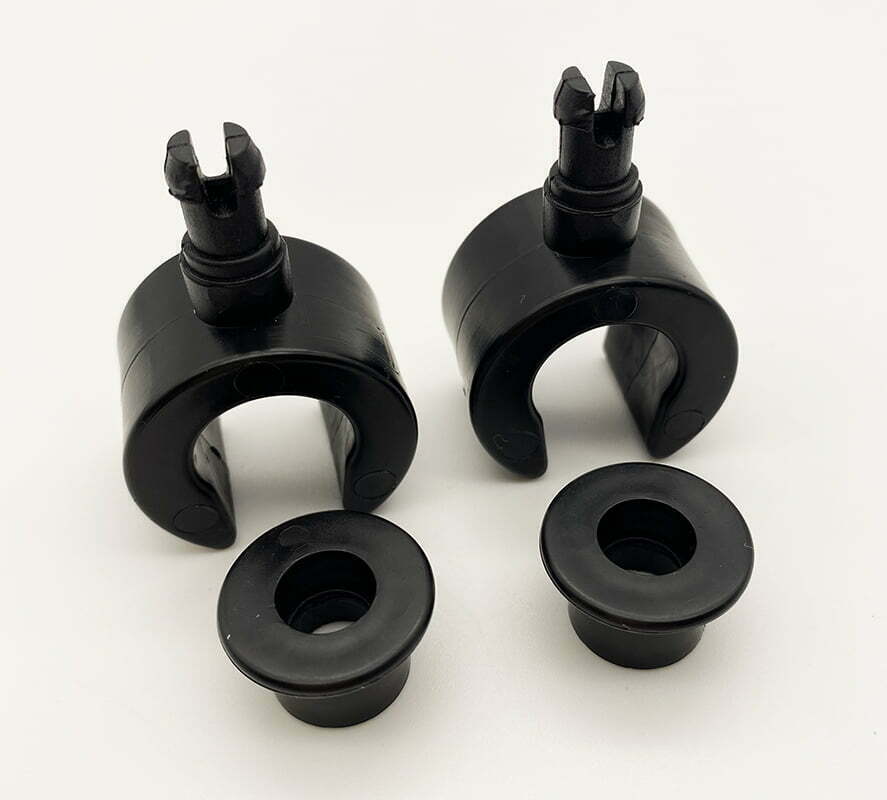 Pair of Hinge Bracket Retaining Clips Gutter Vacuum Systems