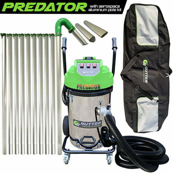 The Predator gutter vacuum: powerful triple motors and massive airflow for efficient wet and dry debris clearing. Durable and versatile for professionals.