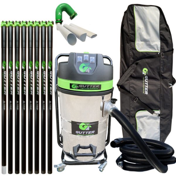 3600 Watt Gutter Vacuum Carbon Fibre Cleaning System