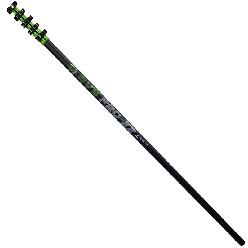GVS Pro-22 Full Carbon Telescopic Pole ~ 1.32kg High Level Inspection Poles,  Roof Scraping Poles, Water Fed Poles Gutter Vacuum Systems