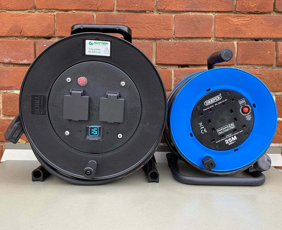 Large 13 Amp 25m Heavy Duty Extension Reel - Gutter Vacuum Systems