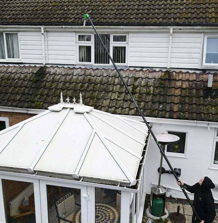 3600W Gutter Vacuum Carbon Fibre Cleaning System