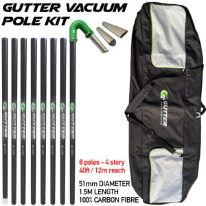 Explore our 51mm diameter carbon fibre push fit gutter vacuum poles. Lightweight at 360g each, it's 100% carbon fibre for superior strength.