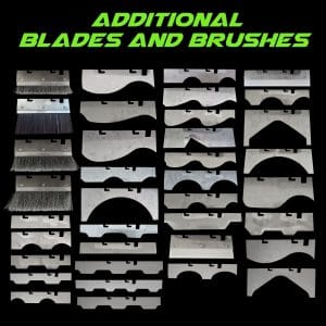 Our range of additional blades and brushes for the GVS double and the GVS single roof scraper head. With over 37 different blades and brush types.