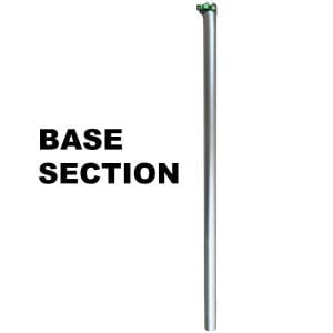 Aluminium gutter vacuum base pole