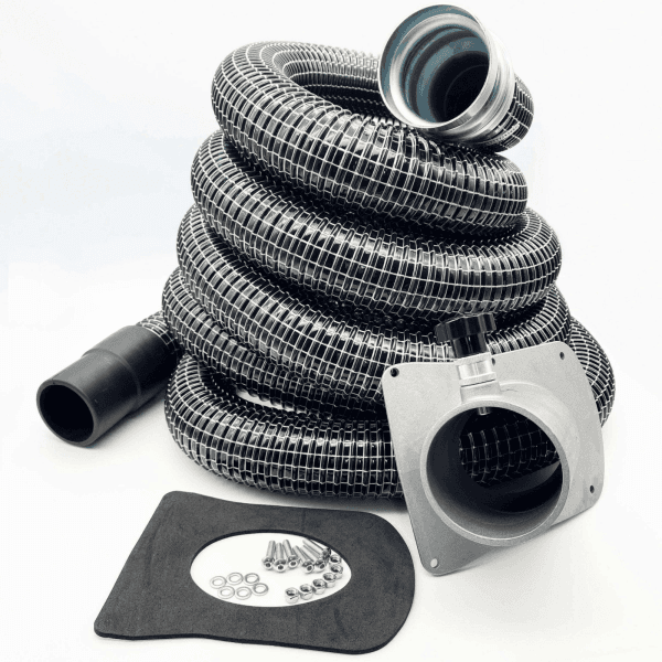 Complete 72mm Cyclonic Upgrade Kit with 51mm Wire Reinforced Hose for Large Diameter Drums