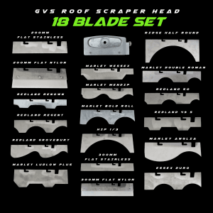 GVS Roof Scraper Head and 18 Blades Set