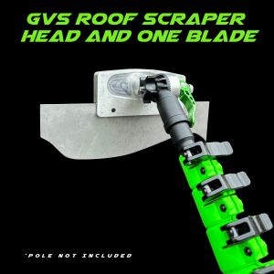 The GVS Roof Scraper head and one blade for when you don't need a full set of roof scraping blades, is a great starter when beginning roof scraping or when you have help on those larger roof scrapes.