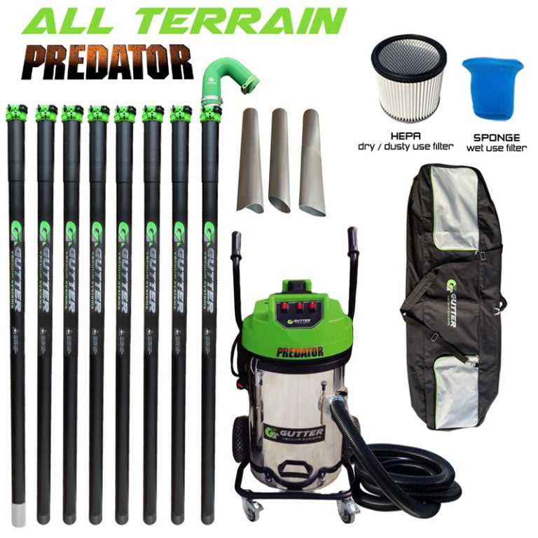 Predator Clamped Carbon Fibre Gutter Vacuum System