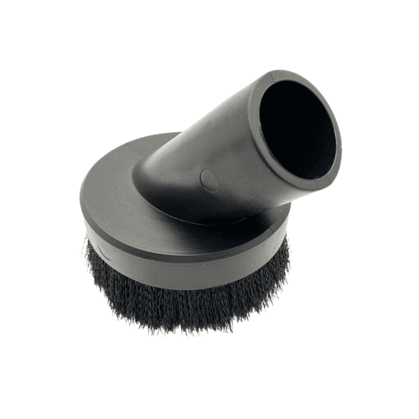 The rubber round dusting brush with its soft bristles allow removes dust across high level internal areas.