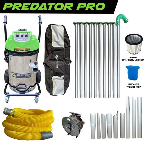 Predator Gutter Vacuum 3600w - Aerospace Aluminium Pro Package