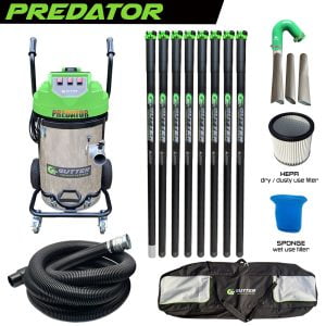 Predator Clamped Carbon Fibre Gutter Vacuum System - Flexi Neck