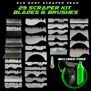 GVS Roof Scraper Head Kit - 29 Blades and Brushes