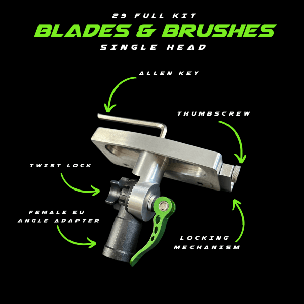 GVS Roof Scraper Head Full Kit - 29 Blades and Brushes - Image 2
