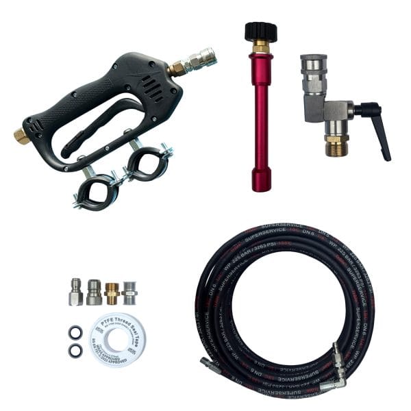 GVS 45 Power Pole - Conversion Kit - Full Kit: Trigger, Pole Adapter, Angled Nozzle Holder, High Pressure Hose and Inlet Fittings