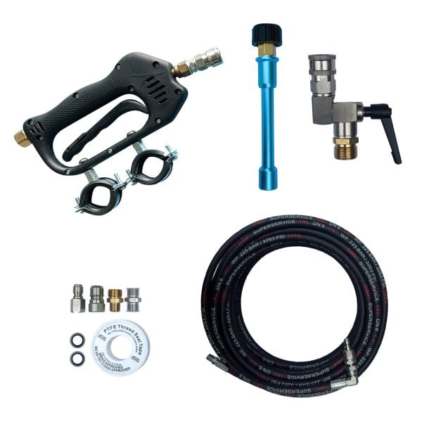 GVS 35 Power Pole - Conversion Kit - Full Kit: Trigger, Pole Adapter, Angled Nozzle Holder, High Pressure Hose and Inlet Fittings