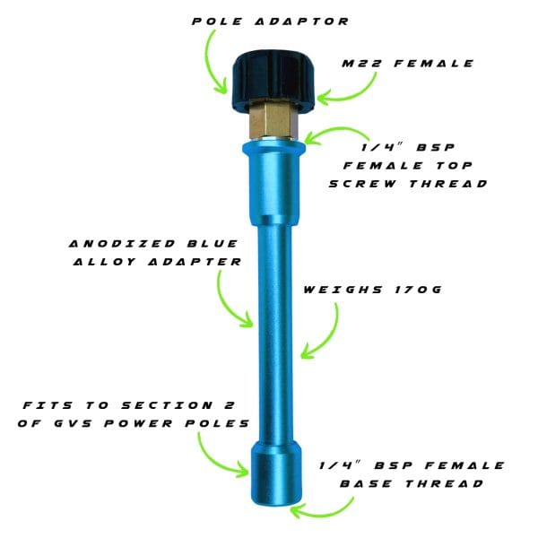 GVS 35 Power Pole - Pole Adapter: Fits to section 2 of GVS Power Pole