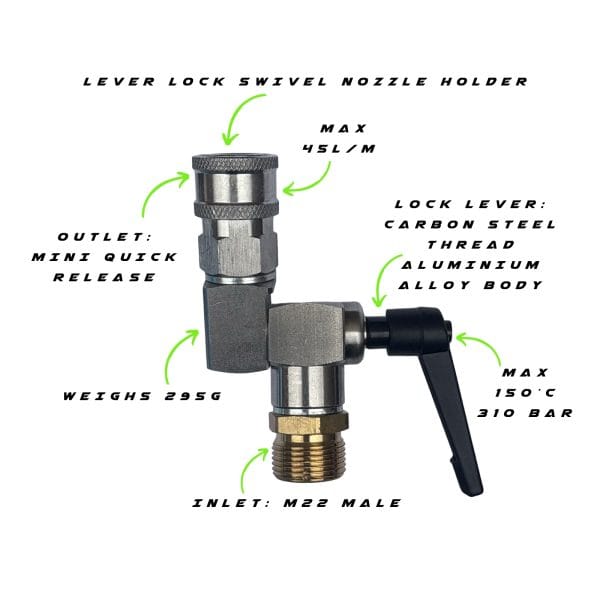 GVS 20 POWER POLE - LEVER LOCK SWIVEL NOZZLE HOLDER