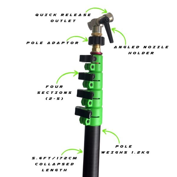 GVS 20 Power Pole - Conversion Kit with Angle Nozzle Holder and Pole Adapter