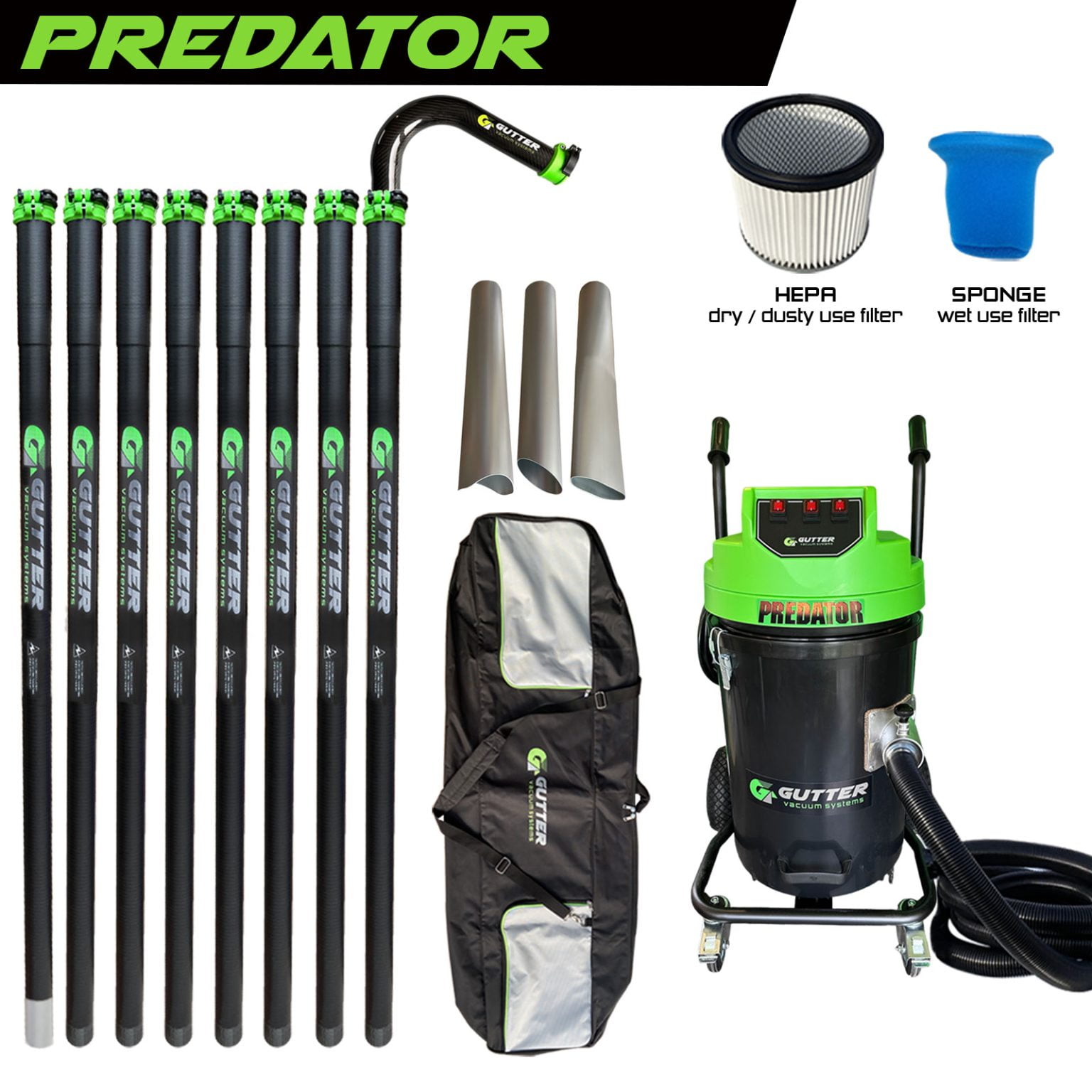 Predator 3600w Gutter Vacuum Gutter Vacuum Systems