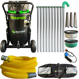 Phantom gutter vacuum with 40ft Aluminum Poles.