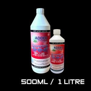Diamond Shine Plus pure water additive 500ML or 1 Litre.