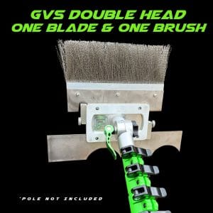 GVS Double Head One Blade & One Brush for Roof Scraping