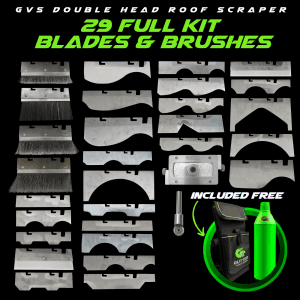 GVS Double Head Roof Scraper Kit – 29 Blades and Brushes
