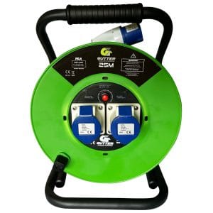 GVS 16A 25M Extension Cable Reel suitable for use with the Phantom Gutter Vacuum