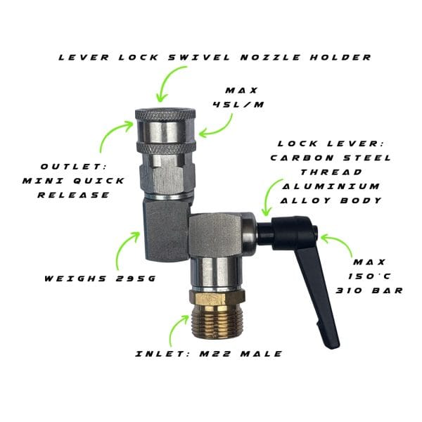 GVS 40 Power Pole - Conversion Kit - Lever Lock Swivel Nozzle Holder