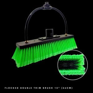 Flocked double trim brush 10