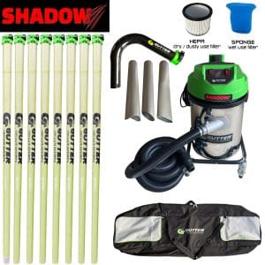 Shadow with 40ft anti conductive gutter vacuum poles