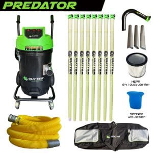 Polypropylene Predator with 40ft Anti Conductive Clamped Carbon Fibre Poles with 10m Hi Vis Hose and